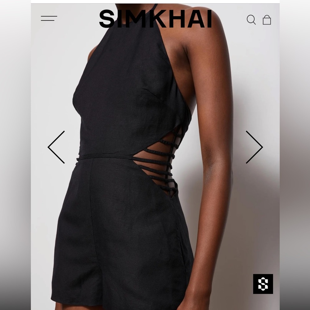 Jonathan Simkhai Black Halter Jumpsuit